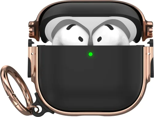 Vista 13 de Maxjoy Funda para AirPods 3 con cerradura, funda protectora rígida de 3ª generación para AirPod de 3ª generación para mujeres y hombres con llavero