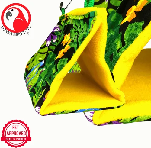 Vista 6 de 1689 Bonka Happy Hut Bonka Bird Toys Tela Suave Colorido Parrotlet Budgie Cockatiel Periquito