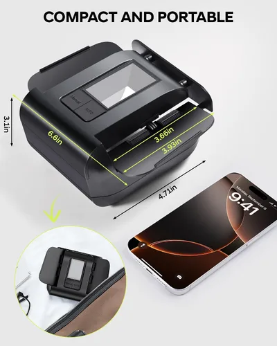 Vista 2 de Automatic Card Shuffler 1-2 Decks, Auto & Manual Mode Rechargeable Black