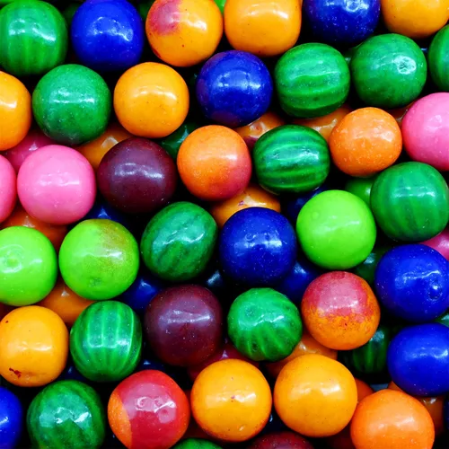 Vista 2 de Candy Retailer Bolas de chicle de 3/4 pulgadas (surtido de 6 sabores, 1 libra)