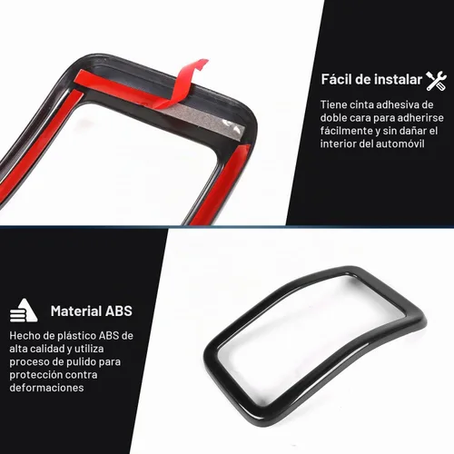 Vista 7 de JeCar Insertos de Parrilla ABS Kit de Moldura de Cubierta de Rejilla Compatible con Jeep Cherokee 2019-2021 KL, Negro