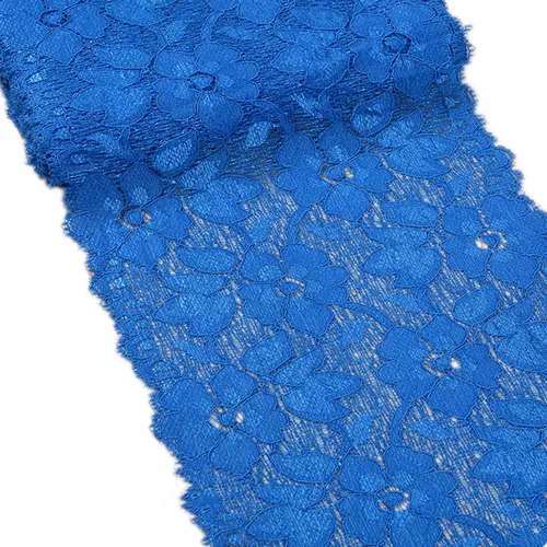 Vista 9 de MSCFTFB Cinta bordada de flores de encaje elástico de 5 yardas de ancho de 6.3 pulgadas de ancho para decoración de ropa, manualidades, boda, baby