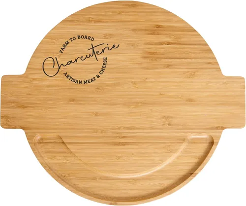 Vista 7 de HIC Kitchen Tabla de queso para charcutería, bambú caramelizado, rectangular, 11 x 15 x 0.6 pulgadas