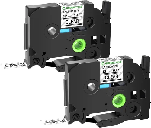 Vista 12 de GREENCYCLE Paquete de 2 cintas adhesivas compatibles con Brother P-Touch TZe-531 TZe531 TZ531 TZ-531 TZe TZ 0.472 in 0.47 pulgadas, cinta