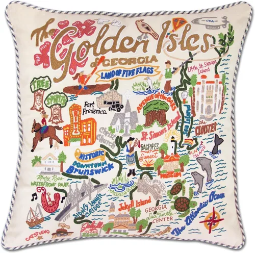Vista 57 de Catstudio Portland (Oregon) - Almohada decorativa bordada