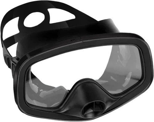 Vista 14 de Máscara de buceo con válvula de drenaje de visión amplia, adecuada para adultos, buceo, buceo libre y esnórquel