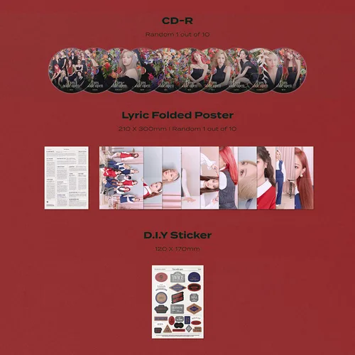 Vista 4 de TWICE 2º Álbum - EYES WIDE OPEN STORY ver. Libro de fotos + tarjeta de mensaje + póster lírico + calcomanía + tarjetas de fotos