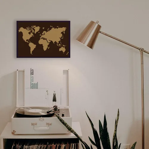 Vista 5 de FINGERINSPIRE Plantilla de plantilla de mapa del mundo de 11.7 x 8.3 pulgadas, patrón de contorno de pintura de plástico para decoración del hogar