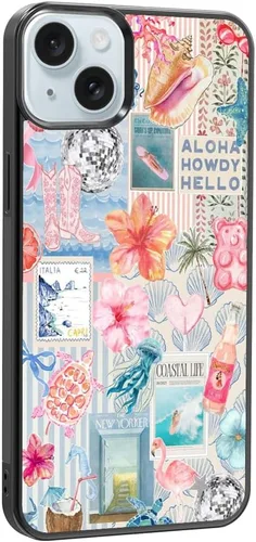 Vista 406 de Funda de teléfono Qizijio estilo azteca a prueba de golpes y protectora para iPhone 7/8/SE
