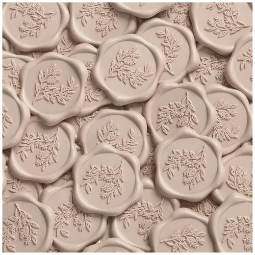 Vista 19 de UNIQOOO Calcomanías de Sello de Cera - Calcomanías de Sello de Sobre de Invitación de Boda de Eucalipto, 50 Piezas Calcomanías Autoadhesivas Hoja