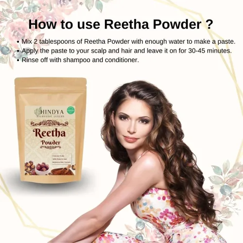 Vista 5 de Polvo Reetha para todo tipo de cabello (3.53 onzas)