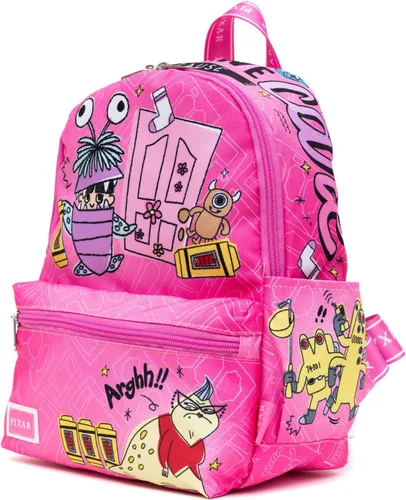 Vista 3 de Monsters Inc. Mochila de nailon de 13", Monsters Inc., Mochilas Tradicionales