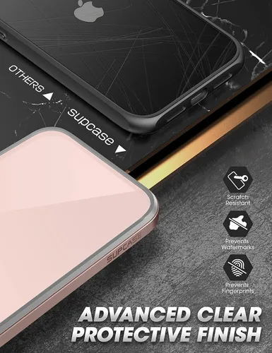 Vista 7 de SUPCASE UB Edge Pro Series - Funda para iPhone 13 (versión 2021) de 6.1 pulgadas, funda protectora transparente de marco delgado con protector