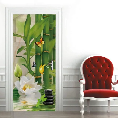 Vista 30 de Calcomanías 3D para puerta, murales para despegar y pegar, papel tapiz de caballo, calcomanías autoadhesivas extraíbles de PVC, impermeable, póster