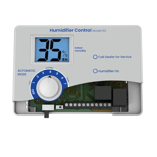 Vista 2 de AprilAire 62 Estator de humedad digital automático para toda la casa con control de humidistato y sensor de temperatura exterior