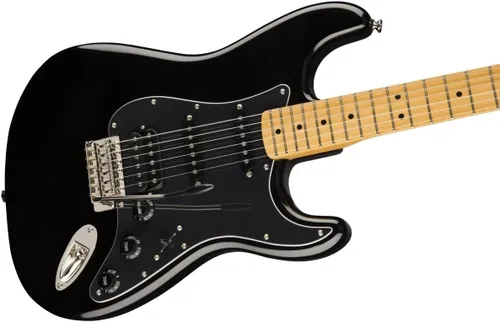 Vista 4 de Squier Classic Vibe 70s Stratocaster Guitarra eléctrica, con garantía de 2 años, negra, diapasón de madera de arce