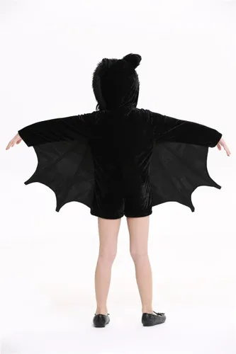 Vista 4 de Cozy Bat Jumpsuit Halloween Party Animal Costume Cosplay