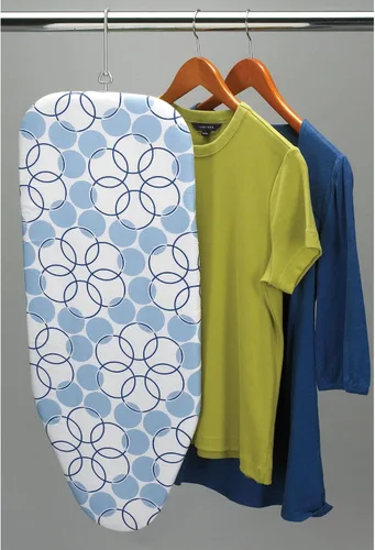 Vista 5 de Household Essentials - Tabla de planchar de acero con soporte de hierro Azul
