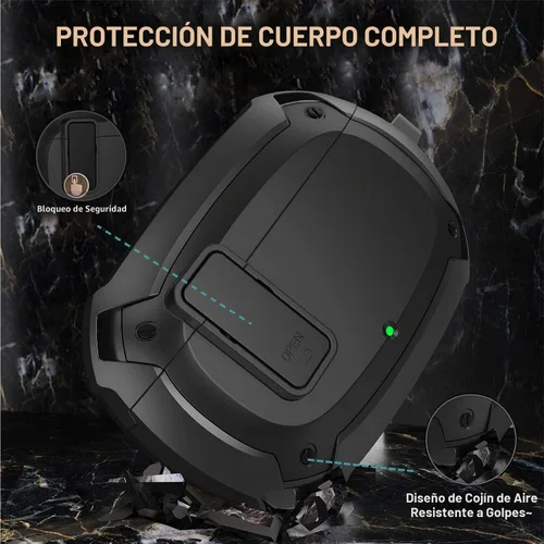 Vista 2 de Compatible con funda para Beats Studio Buds/Buds+ 2021/2023, [Bloqueo seguro] Funda protectora Cool Beats Studio Buds Plus para hombres y mujeres