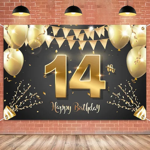 Vista 29 de HAMIGAR Fondo de pancarta de feliz cumpleaños número 10 de 6 x 4 pies, decoraciones de cumpleaños de 10 años, suministros de fiesta para niñas