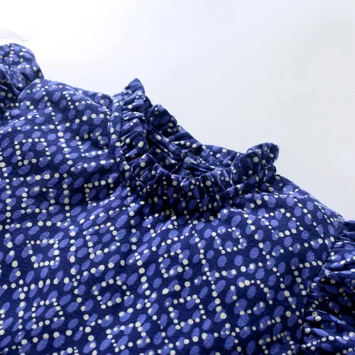 Vista 4 de LMYOVE Vestido casual de algodón para niñas pequeñas de 2 a 8 años