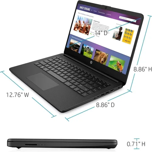 Vista 5 de HP Computadora portátil Ultrabook 14, 8 GB de RAM, SSD de 128 GB
