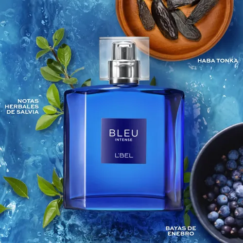 Vista 6 de L'Bel - Bleu Intense Perfume para hombre de larga duración 3.4 fl oz/3.4 Oz