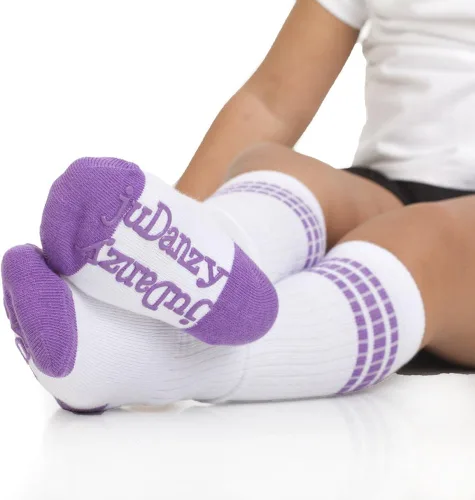 Vista 2 de juDanzy Baby, Toddler & Kids Knee High Stripe Tube Socks For Boys & Girls With Grips
