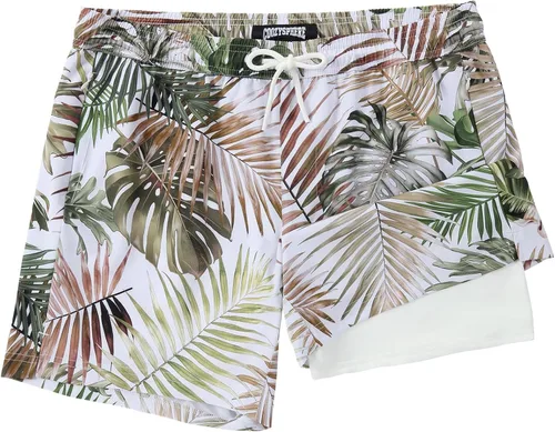 Vista 26 de Mens Swim Trunks with Compression Liner 5 Inch Inseam Swimming Trunks Shorts for Men
