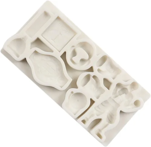 Vista 5 de QSL004 - Molde de silicona para deportes de boxeo, guantes de boxeo, moldes de fondant para decoración de pasteles, chocolate, cupcakes, pasta