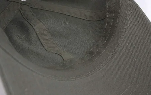 Vista 5 de Gorra de béisbol ajustable clásica de sarga de algodón lavado de perfil bajo