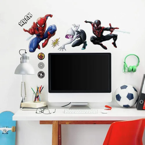 Vista 3 de RoomMates RMK3922SCS - Calcomanías despegar y pegar de pared de Marvel Spider-Man Miles Morales