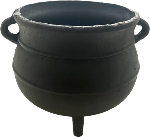 Vista 2 de Caldero de hierro fundido pintado negro Tamaño- 7 "D