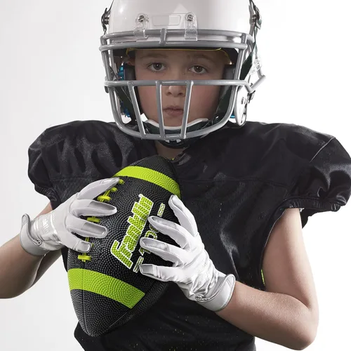 Vista 7 de Franklin Sports Balones de fútbol americano de goma para niños Junior Grip-Rite tamaño juvenil - Balones de fútbol americano Peewee Kids duraderos