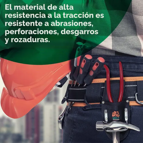 Vista 3 de Funda para Martillo y Alicates Wolf, Fabricada con Nylon Balístico y Acero Resistente, Bolsa de Utilidad y Soporte para Herramientas, Se Fija al