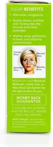 Vista 3 de Xlear Spray nasal salino natural con xilitol, hidratante de nariz para niños y adultos, 0.75 onzas líquidas (paquete de 1)