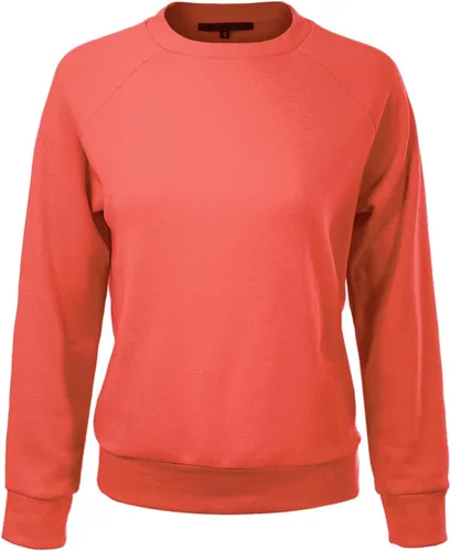 Vista 63 de MixMatchy Sudadera básica suave y cómoda de forro polar con cuello redondo para mujer