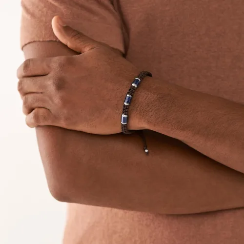 Vista 31 de Fossil para Hombre Wellness pulsera de abalorio