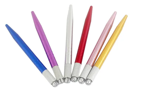 Vista 5 de Xiaoyu 6PCS Manual Tatuaje Microblading Pluma Máquina De Tatuaje Ceja Microblading Plumas para Maquillaje Permanente Suministros De Tatuaje - Style1