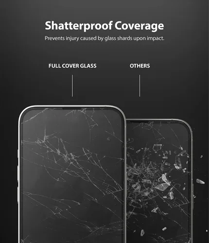 Vista 6 de Ringke Protector de pantalla de vidrio de cubierta completa compatible con iPhone 13 Mini, antiarañazos, compatible con fundas, cobertura completa