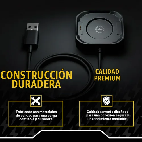 Vista 5 de CARBINOX Cargador de reloj inteligente, cable de carga USB magnético de 2 pines Blaze S