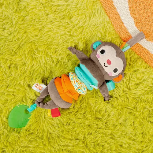 Vista 4 de Bright Starts Pull, Play & Boogie - Juguete de actividad musical para cochecito - Mono, unisex, recién nacido +