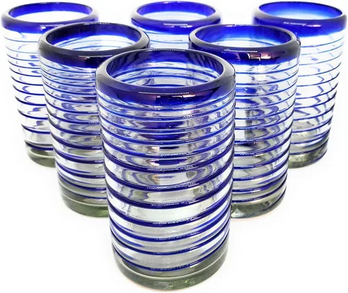 Vista 13 de Vasos de chupito de tequila en espiral ámbar de 2 onzas (juego de 6), vidrio reciclado, sin plomo, sin toxinas (disparo)