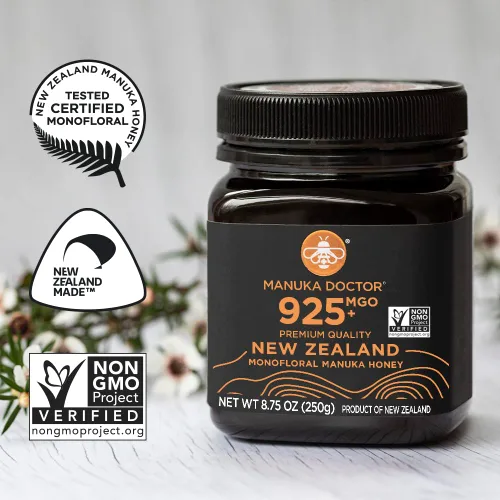 Vista 6 de MANUKA DOCTOR - MGO 925+ Manuka Honey Monofloral, 100% pura miel de Nueva Zelanda. Certificado. Garantizado. Crudo. Sin OMG (8.75 oz)