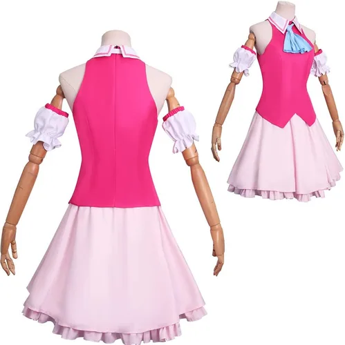 Vista 3 de Oshi no Ko Cosplay Costume Ai Hoshino Dress Anime School Girls Uniform Halloween Carnival Costumes