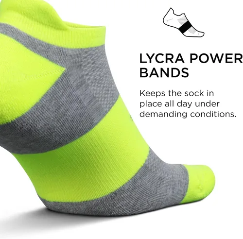 Vista 3 de Feetures Calcetines tobilleros de alto rendimiento Max Cushion Calcetines invisibles para mujeres y hombres con lengüeta en el talón (1 par)