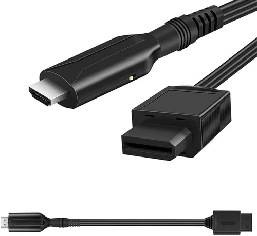 Vista 6 de Junsi Cable convertidor Wii a HDMI, cables adaptadores HDMI, línea de conversión de conector Full HD, cable 1080P720P compatible con Nintendo Wii