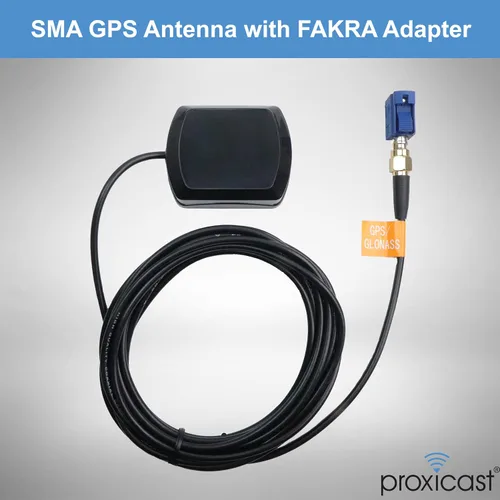 Vista 6 de Proxicast FAKRA - Adaptador de serie C a SMA hembra, color azul señal para GPS y navegación, cables coaxiales de antena SMA (ANT-106-C-SMA)