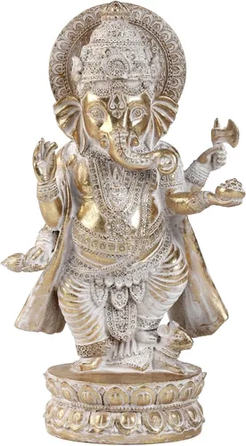Vista 9 de Suoedd Estatuas de Lord Ganesha Elefante hindú Estatua de Dios Estatua de Dios de Ganesh Indio Ganesh Buda, Escultura de resina hecha a mano