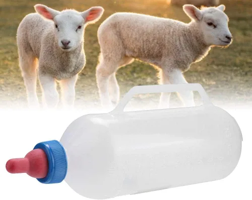 Vista 7 de Alimentador de botellas de cordero Botella de cordero huérfano 28 × 11 × 8 1 l Botella de leche de cordero Bebé Cabra Alimentador de leche